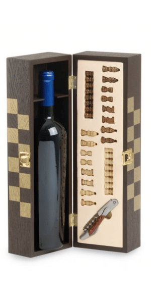 Cassetta porta vino Legno Scacchi