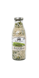 Risotto agli Asparagi 400 g in bottiglia del latte