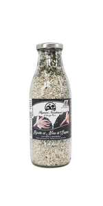 Risotto al Nero di Seppia 400 g in bottiglia del latte