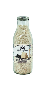 Risotto cacio e Pepe in bottiglia del latte